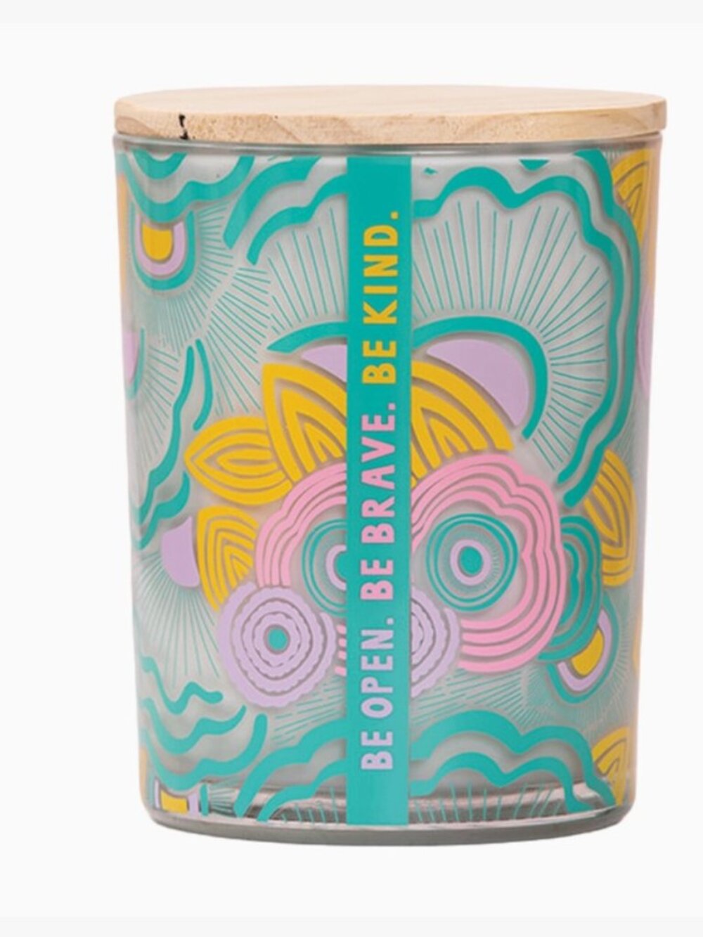 Elizabeth Olwen Abstract Botanical Flame Candle